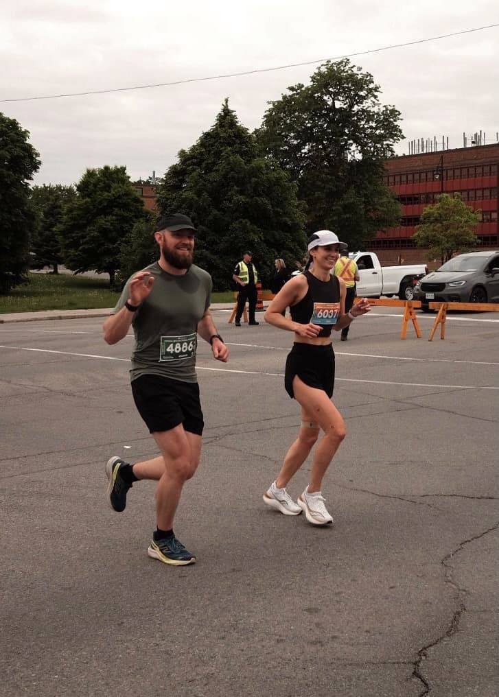 Graham running the Ottawa Marathon