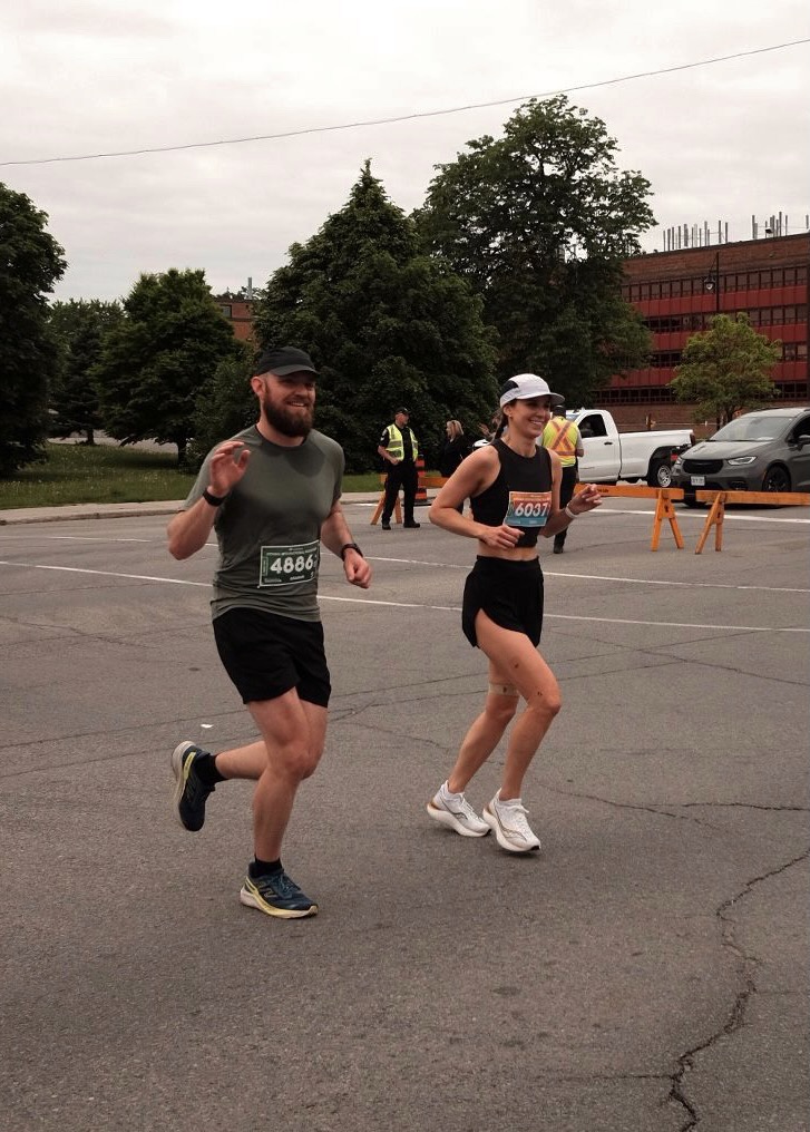 Graham running the Ottawa Marathon