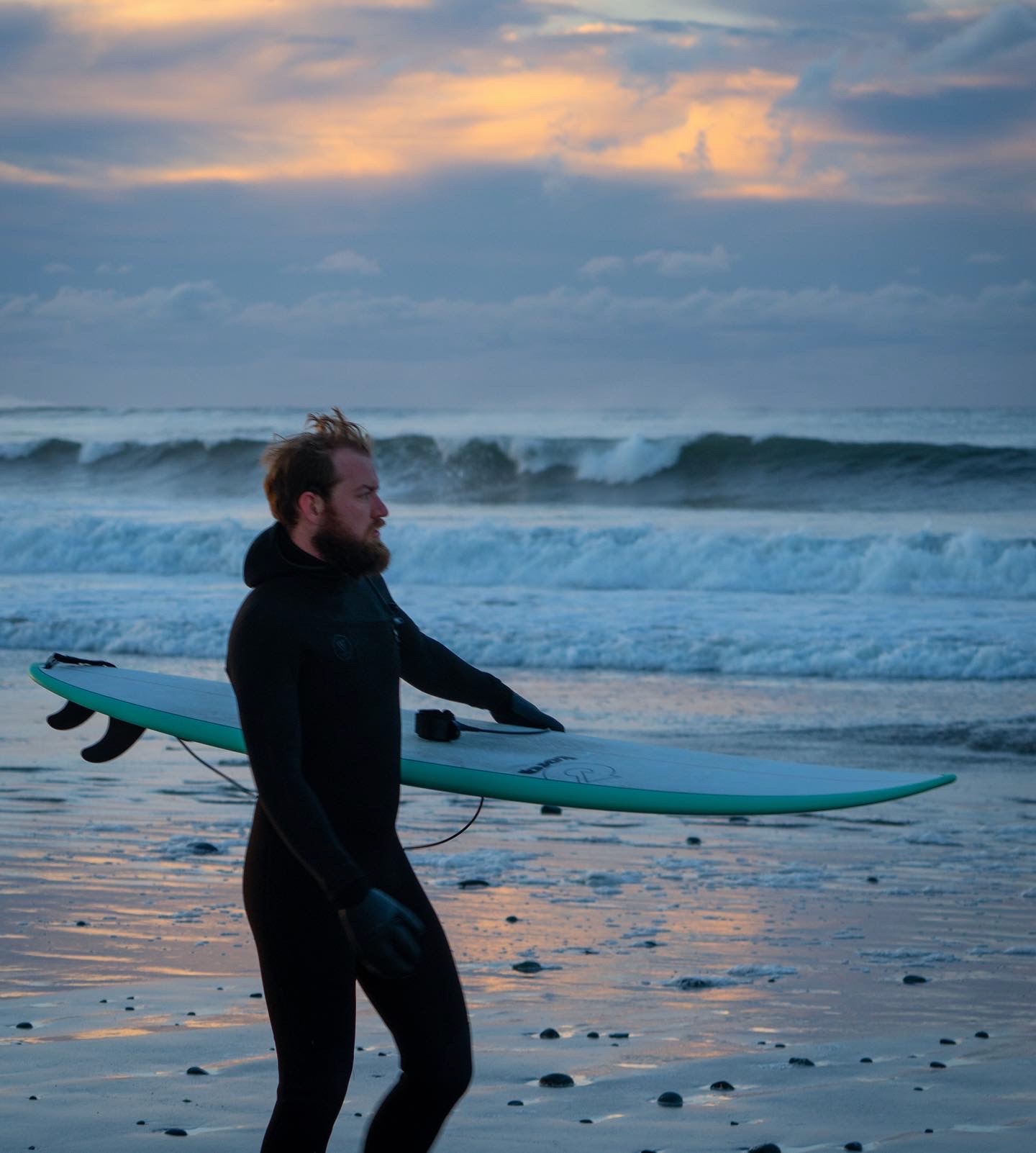 Graham surfing in Nova Scotia